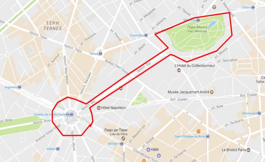 фотосессия в Париже. нетуристические места парижа. монсо и арка триумфа