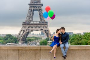 Фотосессия в Париже Эйфелева башня lovestory